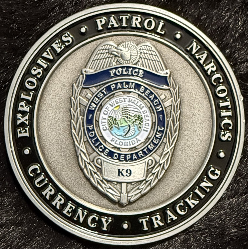 West Palm Beach Police Department K9 — back