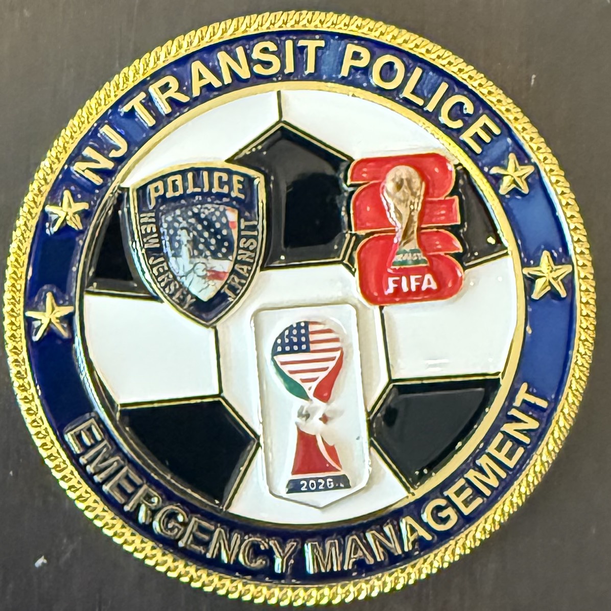 NJ Transit Police Emergency Management FIFA World Cup — front
