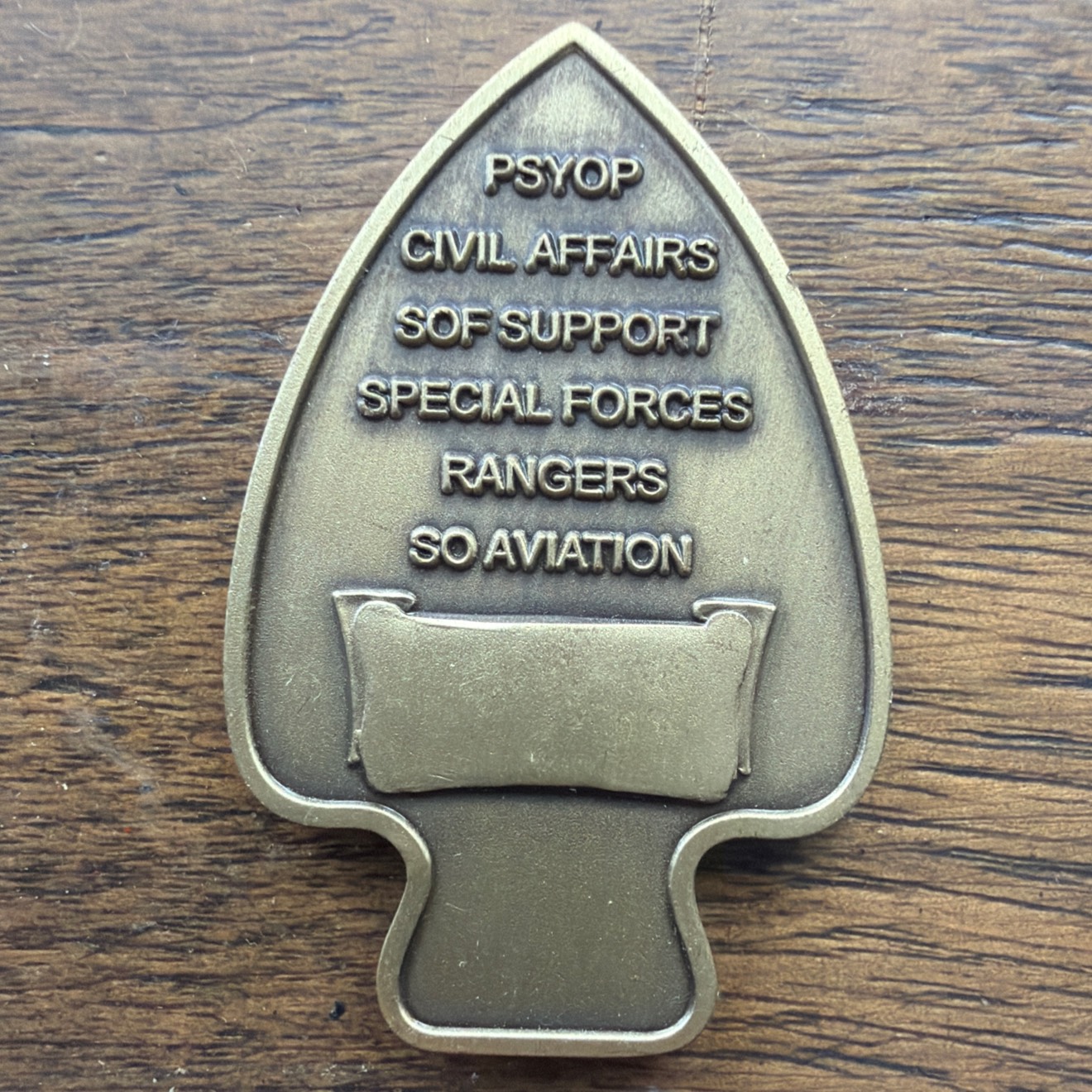 US Army Special Operations Command — back