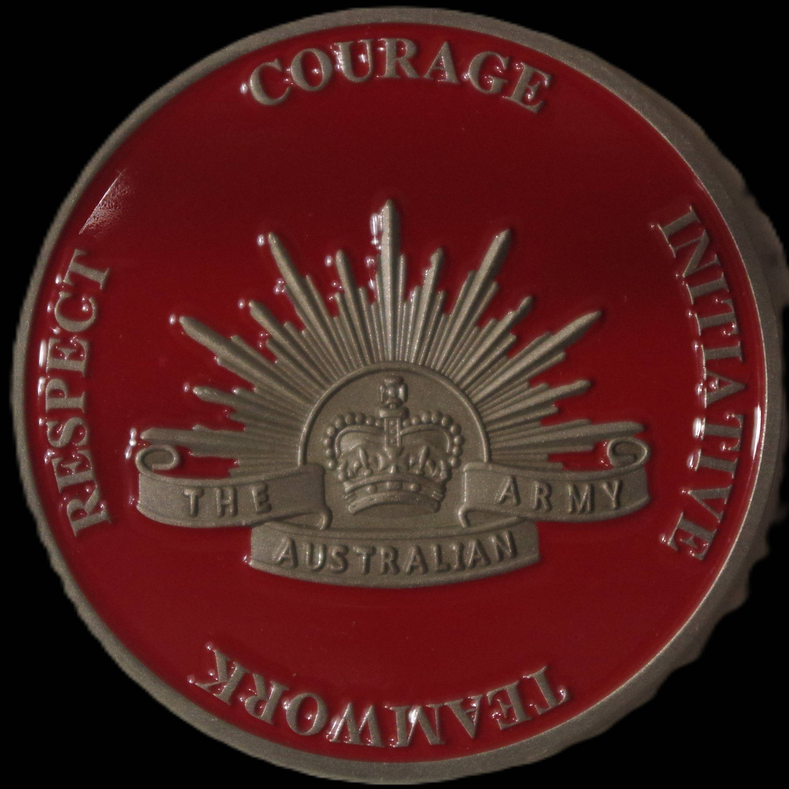 Commanding Officer and Regimental Sergeant Major for Excellence — back