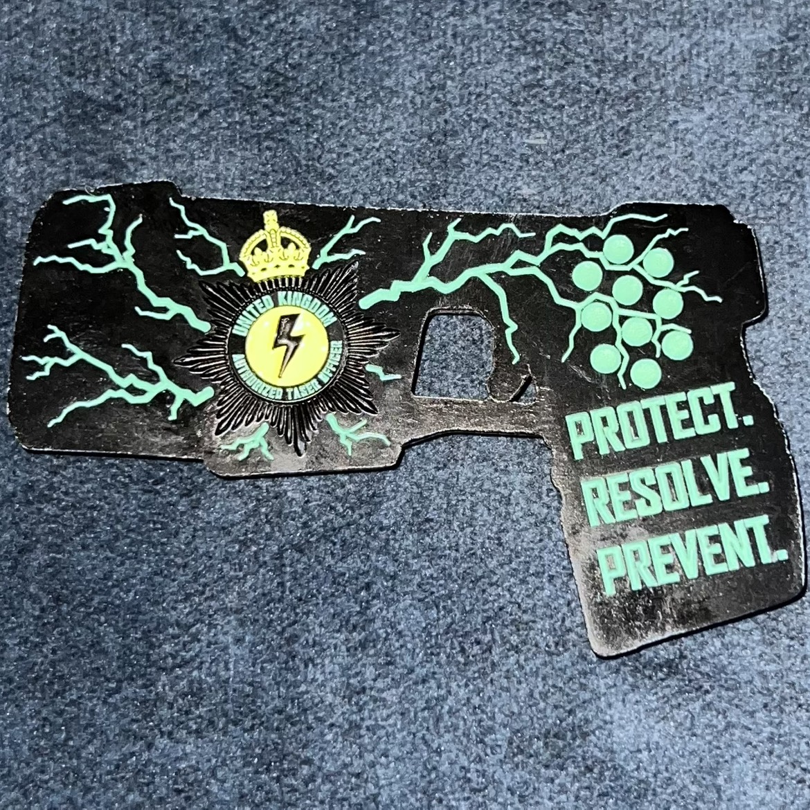 Taser 10 Challenge Coin — back