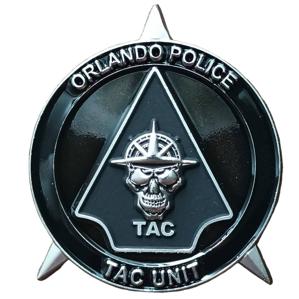 Orlando Police TAC North Unit Challenge Coin — back