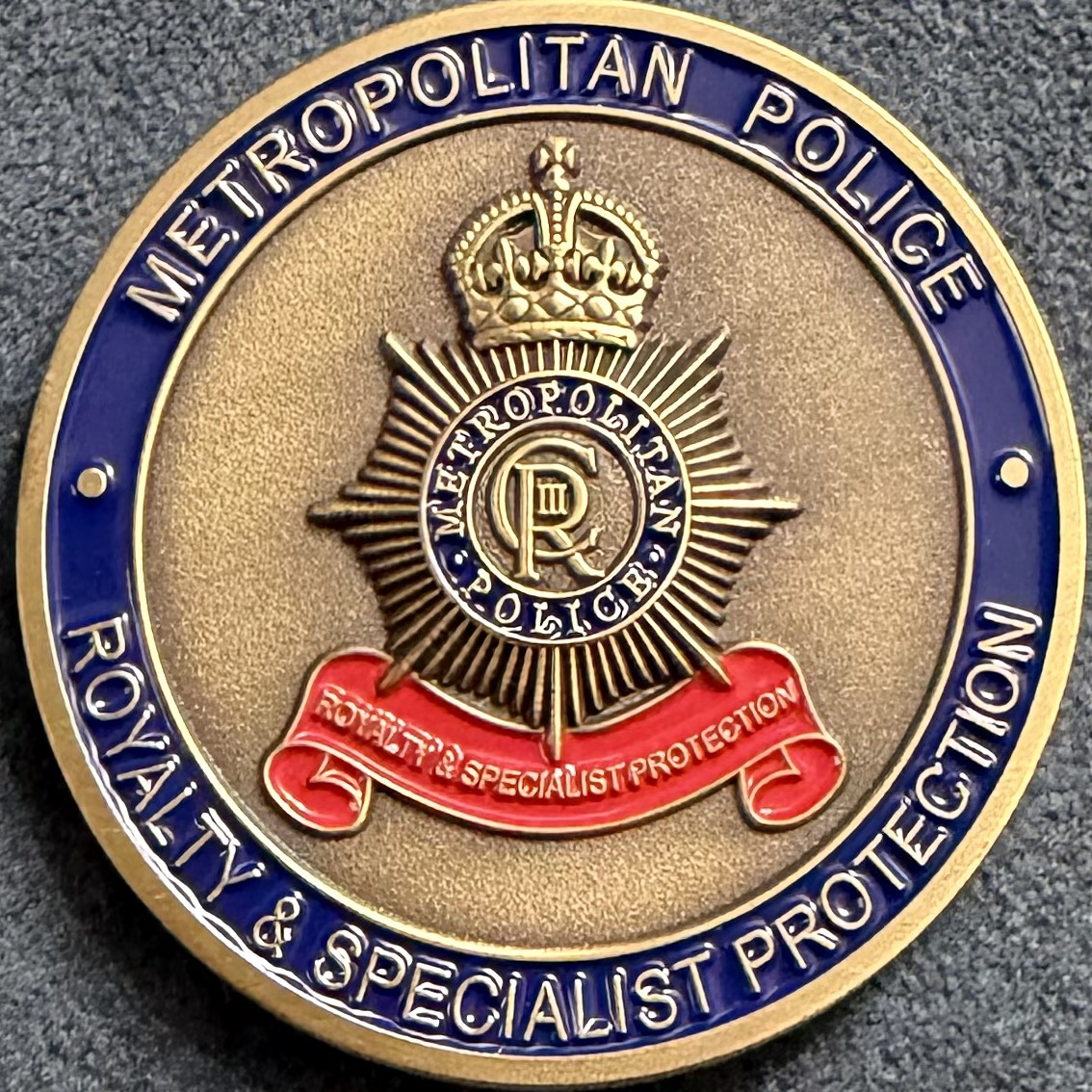 Metropolitan Police RaSP State Visit of the President of Germany Challenge Coin — back