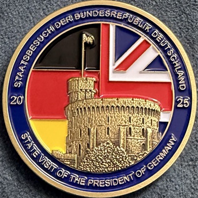 Metropolitan Police RaSP State Visit of the President of Germany Challenge Coin