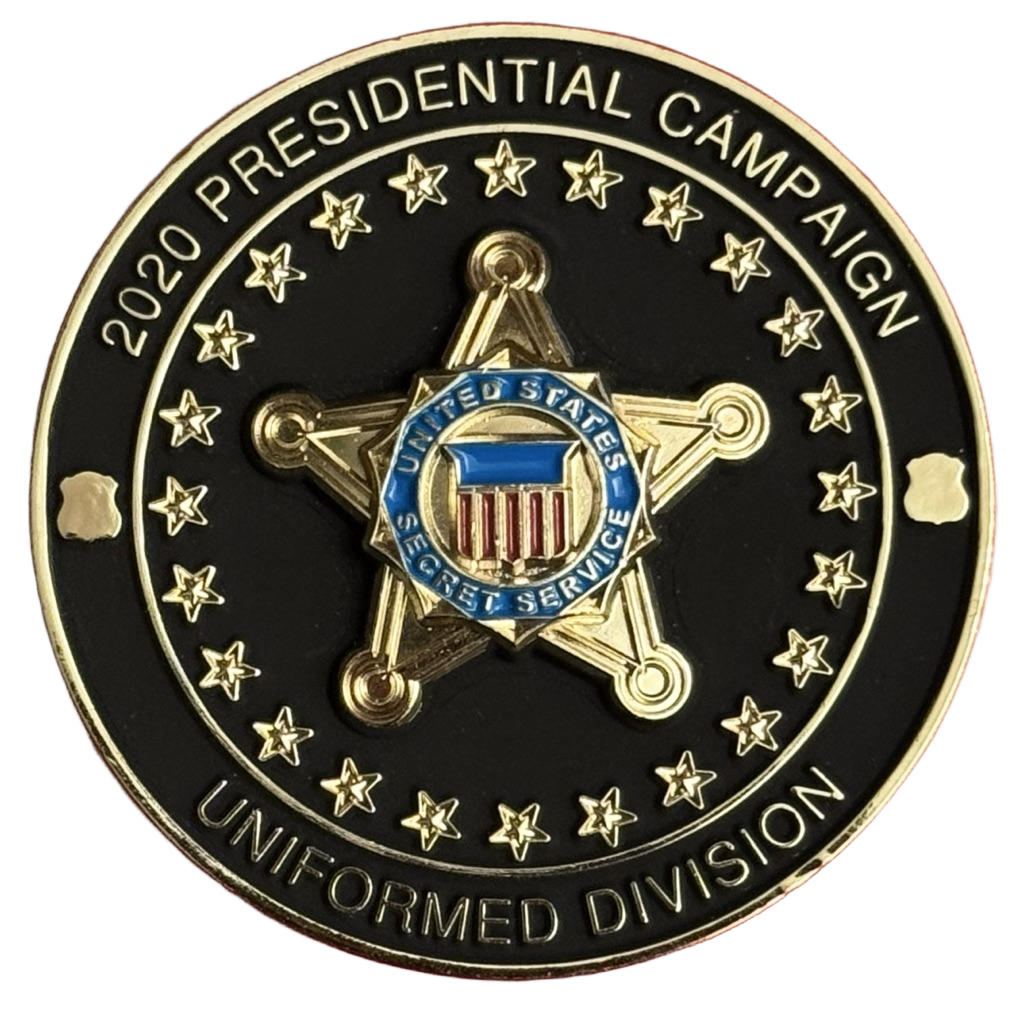 USSS Magnetometer Operations Weapons Detection 2020 Presidential Campaign Challenge Coin — back