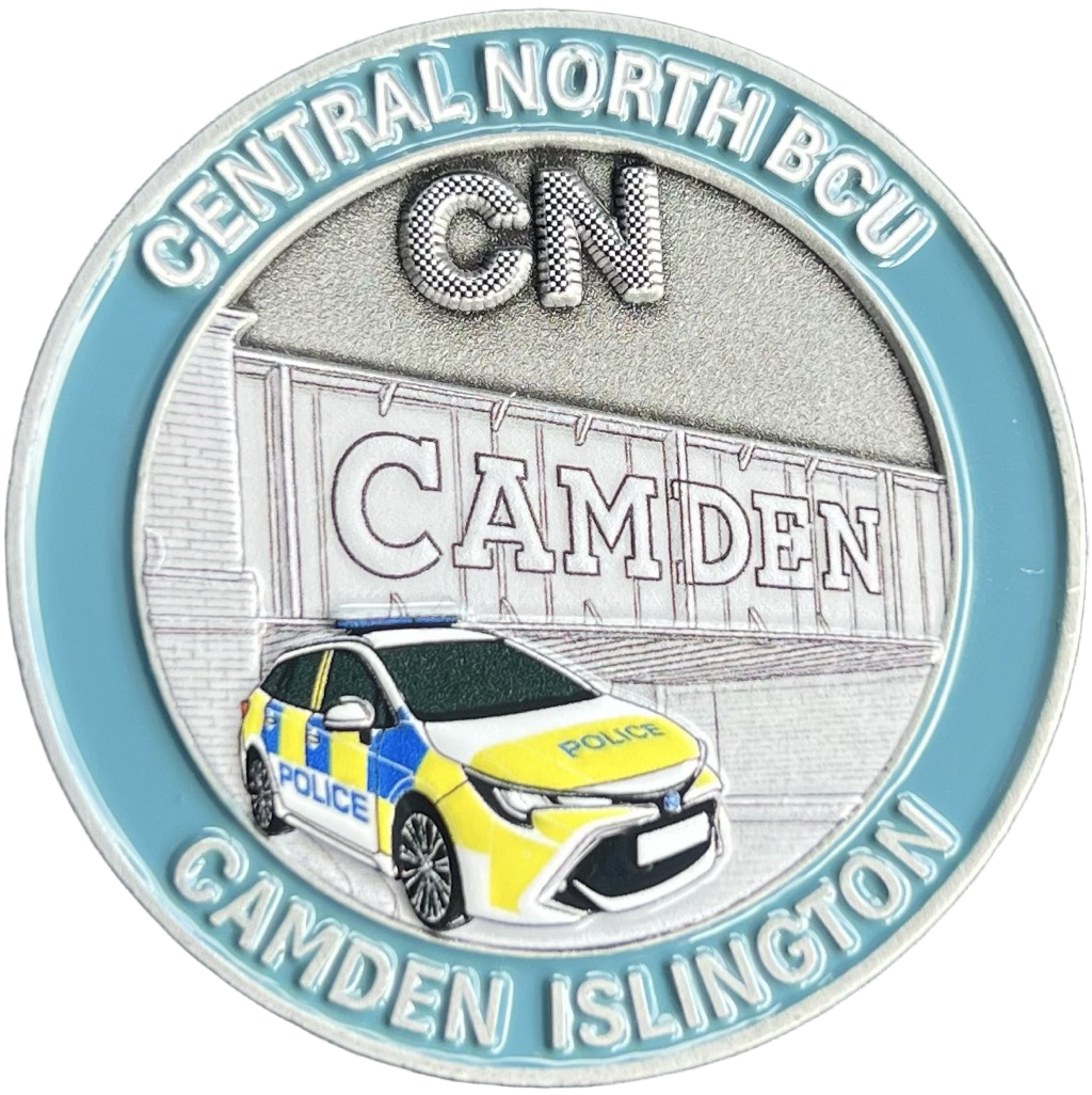 Metropolitan Police Central North BCU Challenge Coin — front