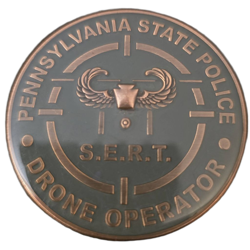 Pennsylvania state police drone operator — back