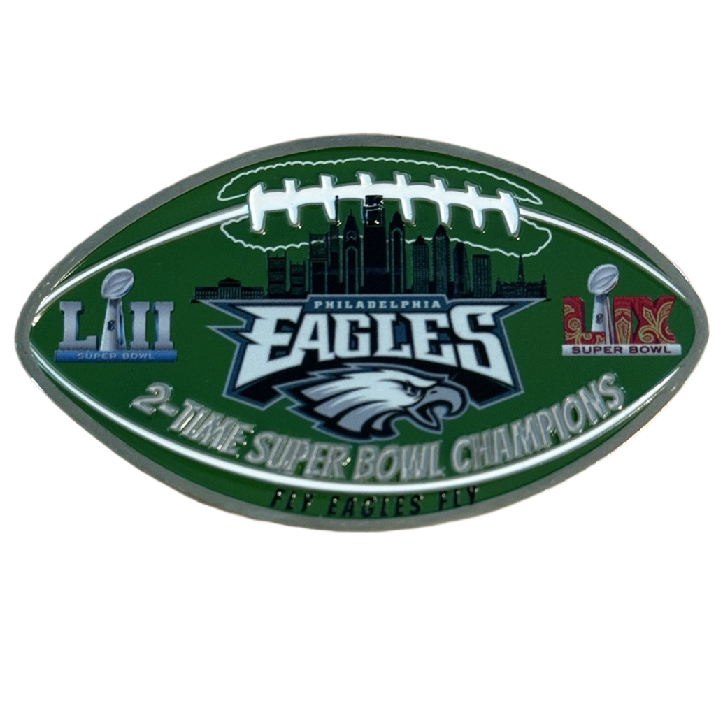 Philadelphia Eagles 2-Time Super Bowl Champions Challenge Coin — front