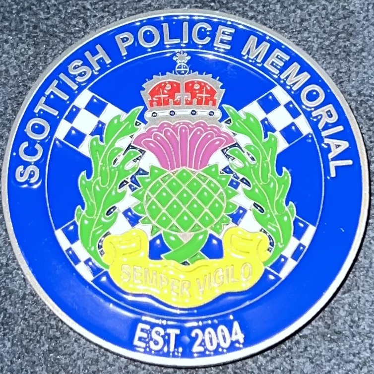 Scottish Police Memorial Challenge Coin — back