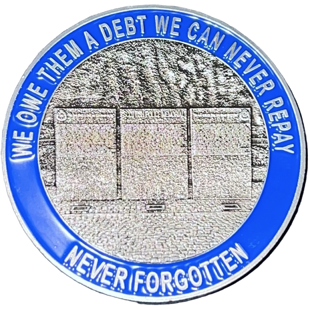 Scottish Police Memorial Challenge Coin — front