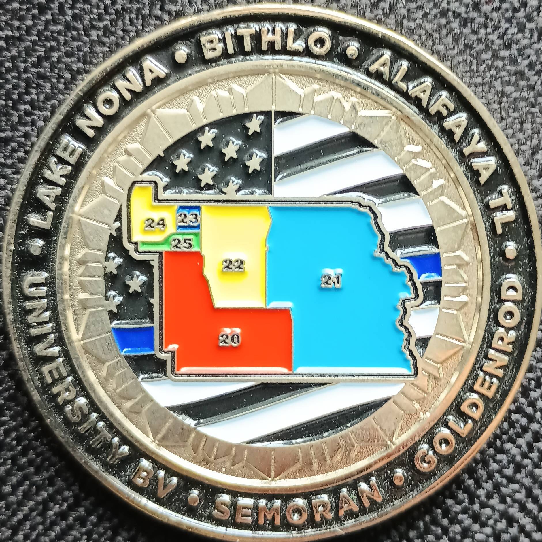 OCSO  3 of 7 coin set (Black Variant) — front
