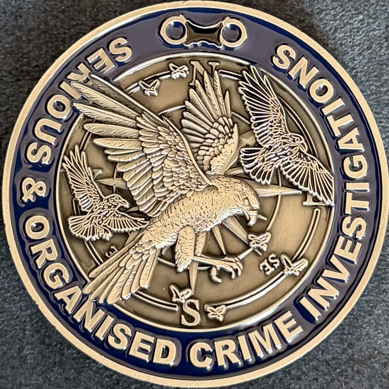 Police Scotland Organised Crime & Counter Terrorism Unit Challenge Coin — front