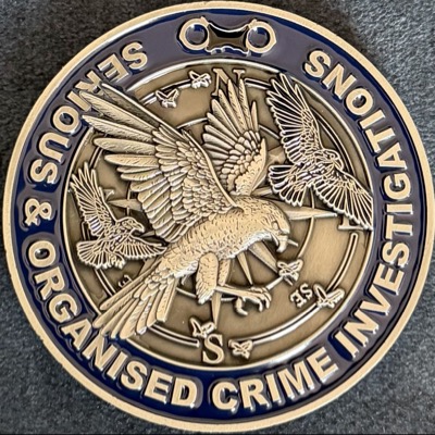 Police Scotland Organised Crime & Counter Terrorism Unit Challenge Coin