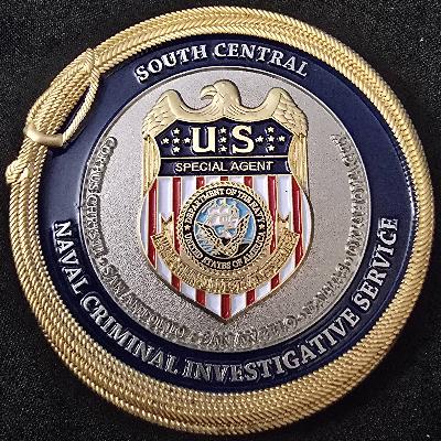 Naval criminal investigative service, south central supervisory special agent coin