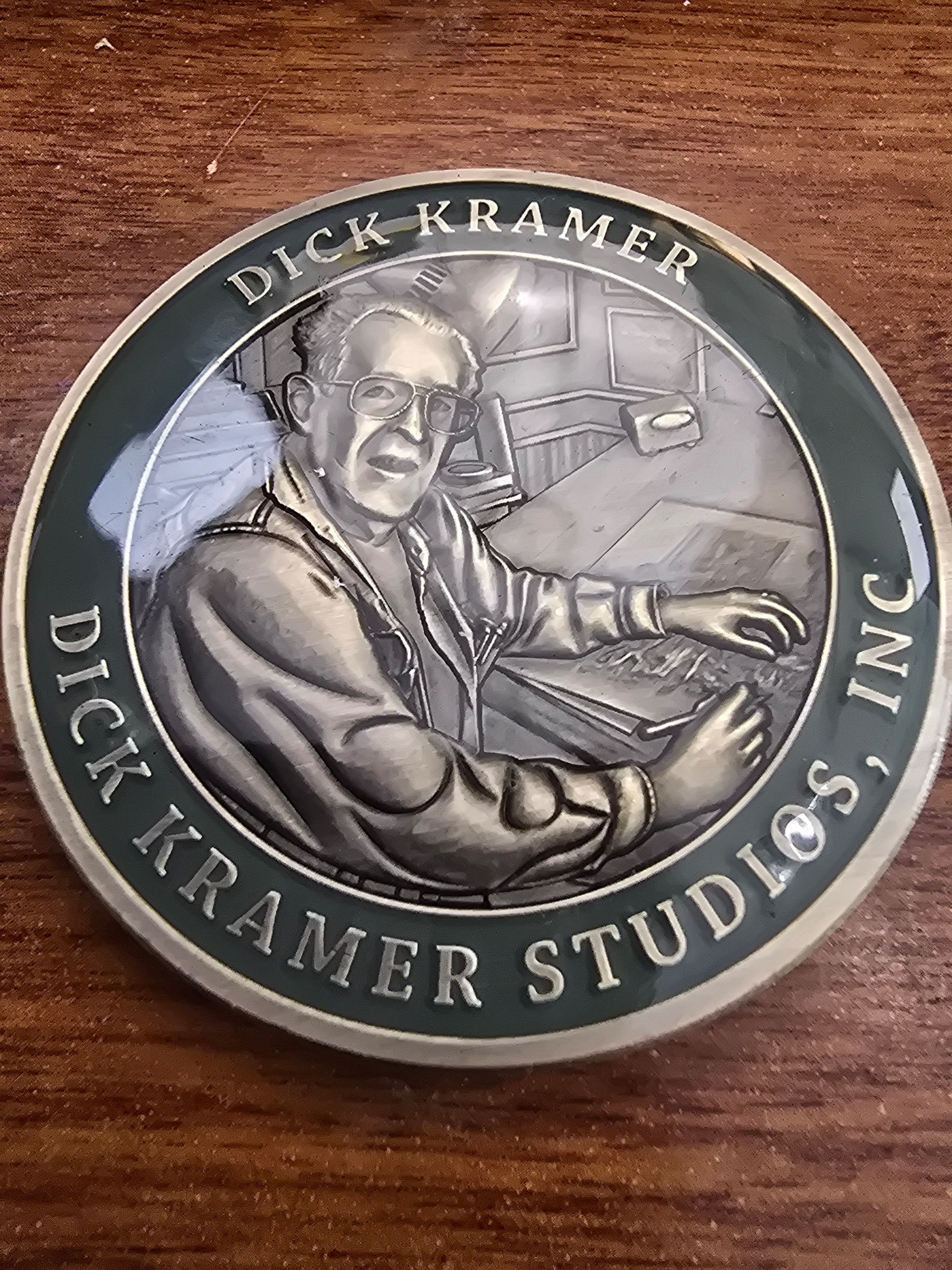 Urban sniper coin 6 in a series of 15 of Dick Kramer's top works of art — back