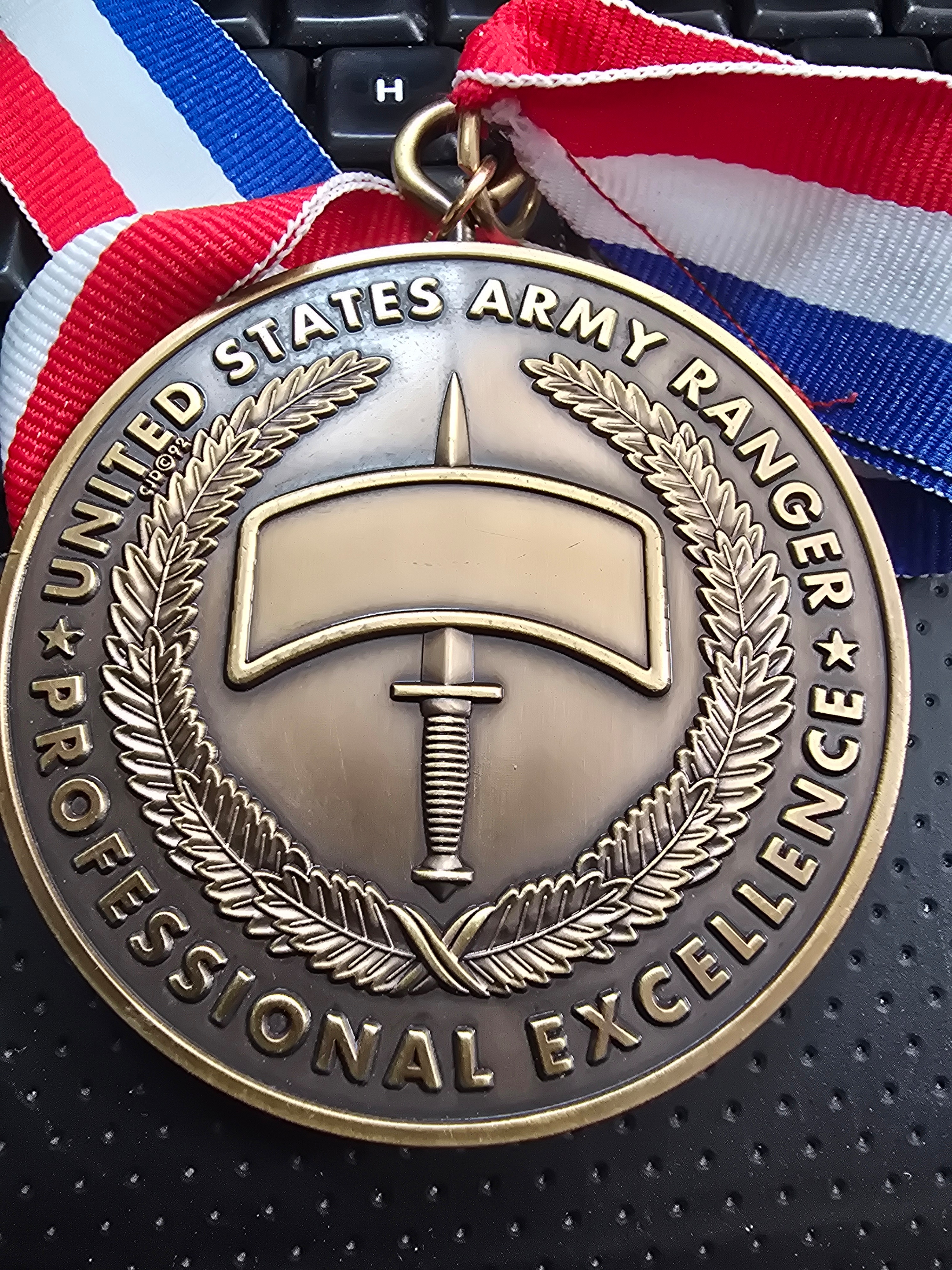 Ranger Hall of Fame medallion — back