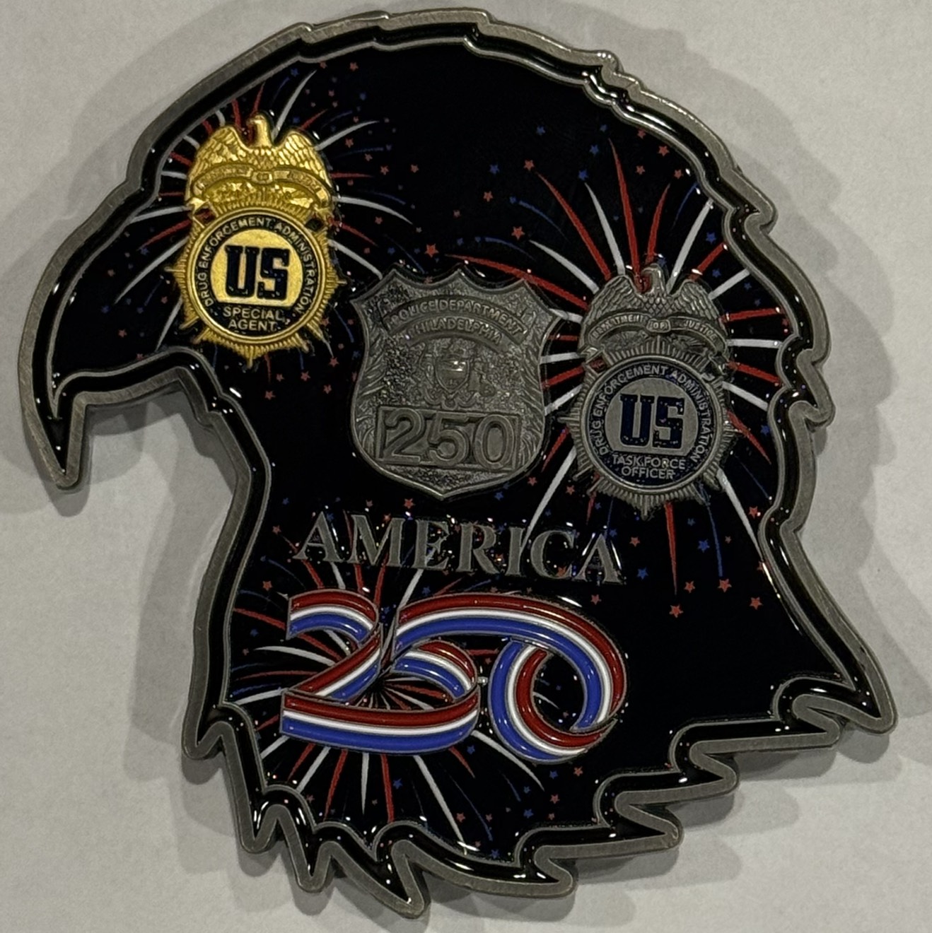 Drug Enforcement Administration / Philadelphia Police Department America 250 — back