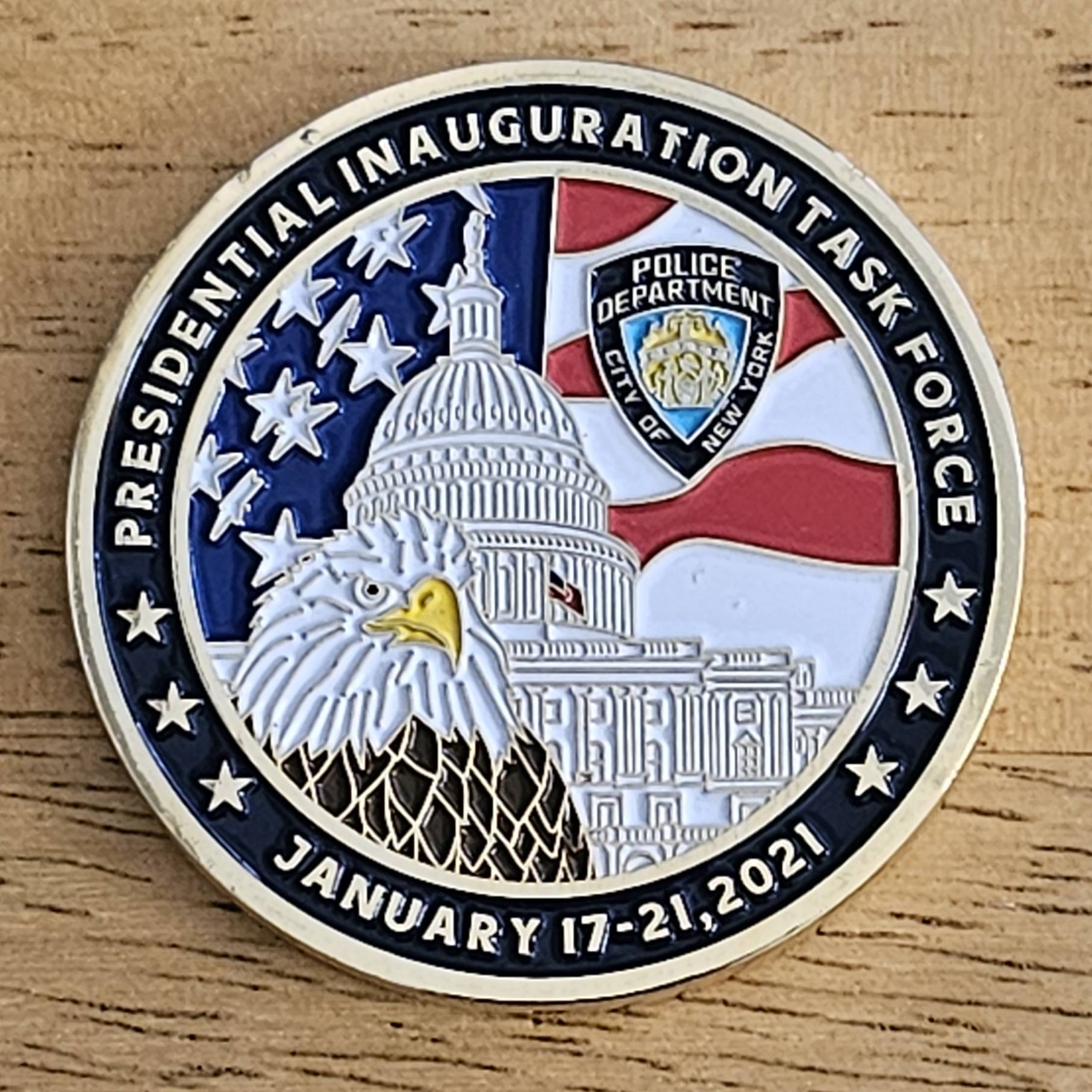 NYPD - Presidential Inauguration Task Force 2021 — front