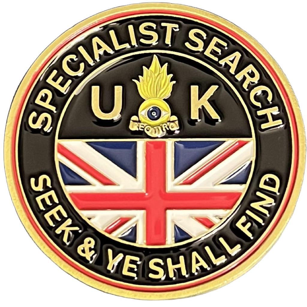 Police National Search Centre Police Search Advisor Challenge Coin — back