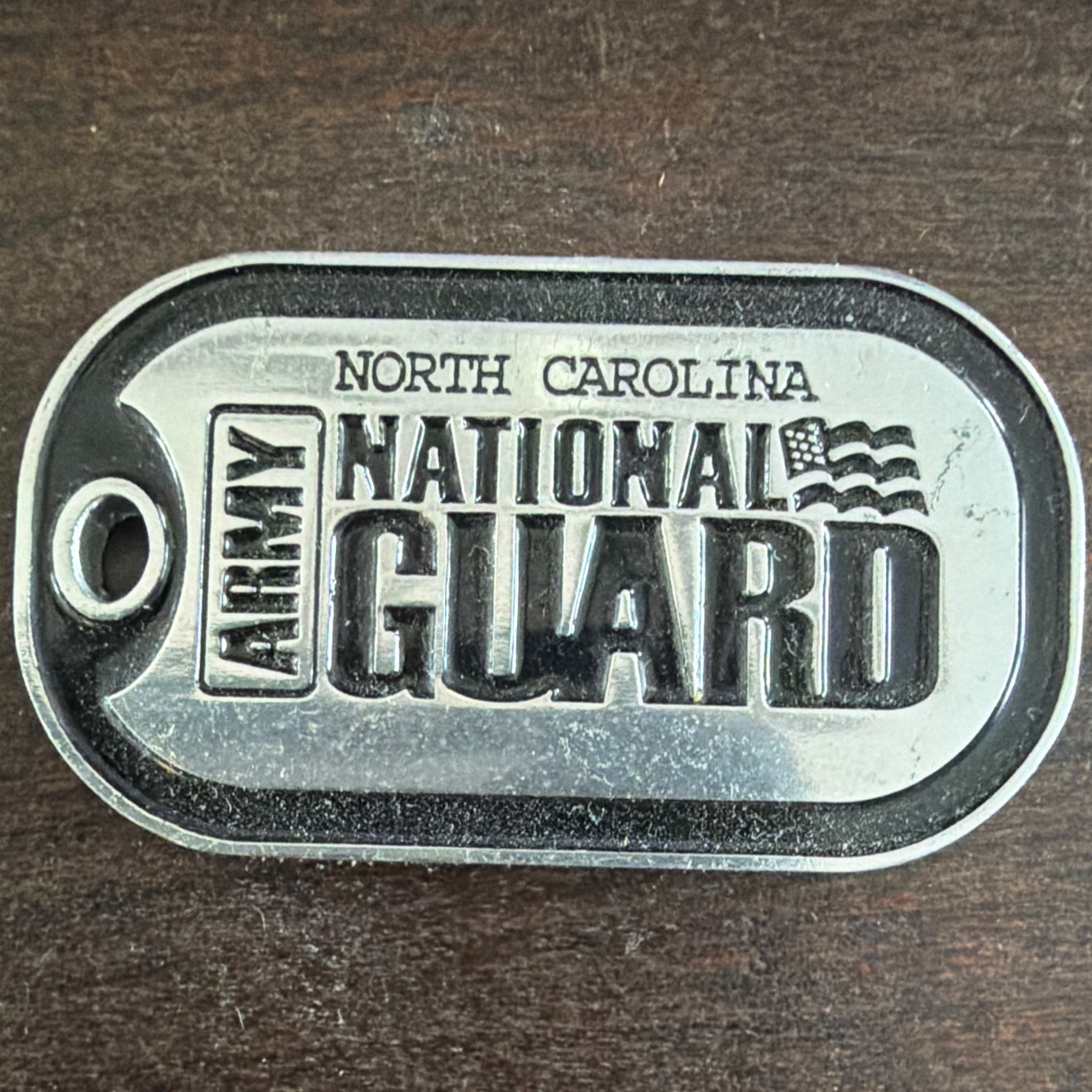 NC Army National Guard Dog tag coin — front