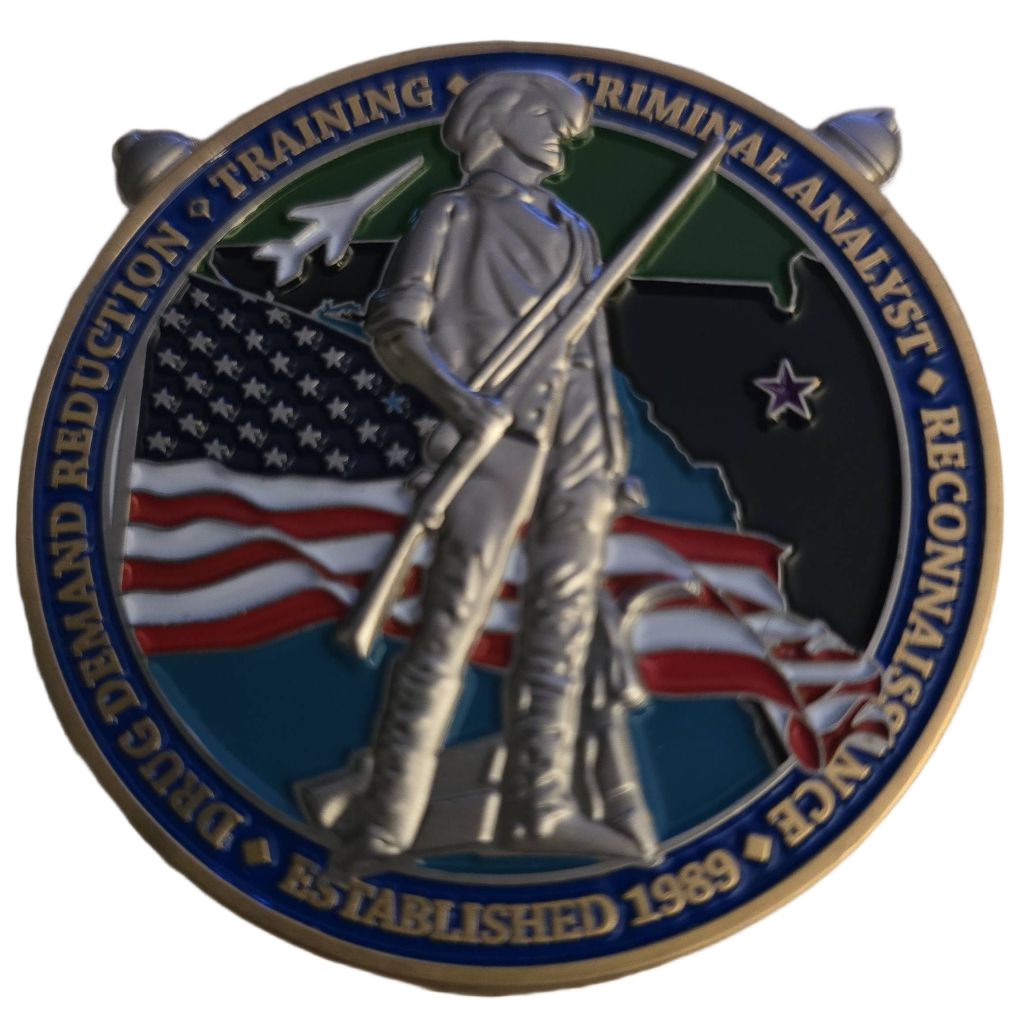 Florida Counterdrug Program Challenge Coin — front