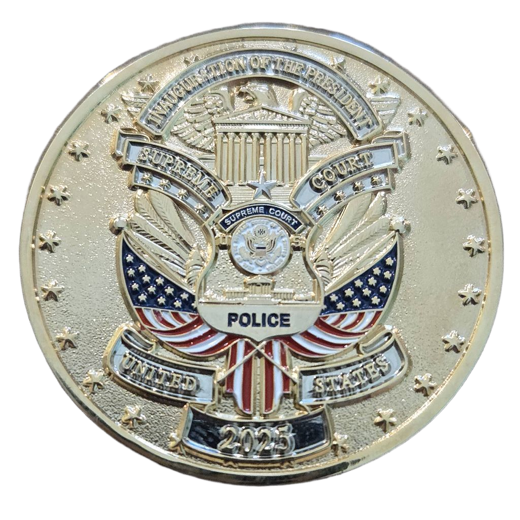 US Supreme Court Police Inauguration Coin — back