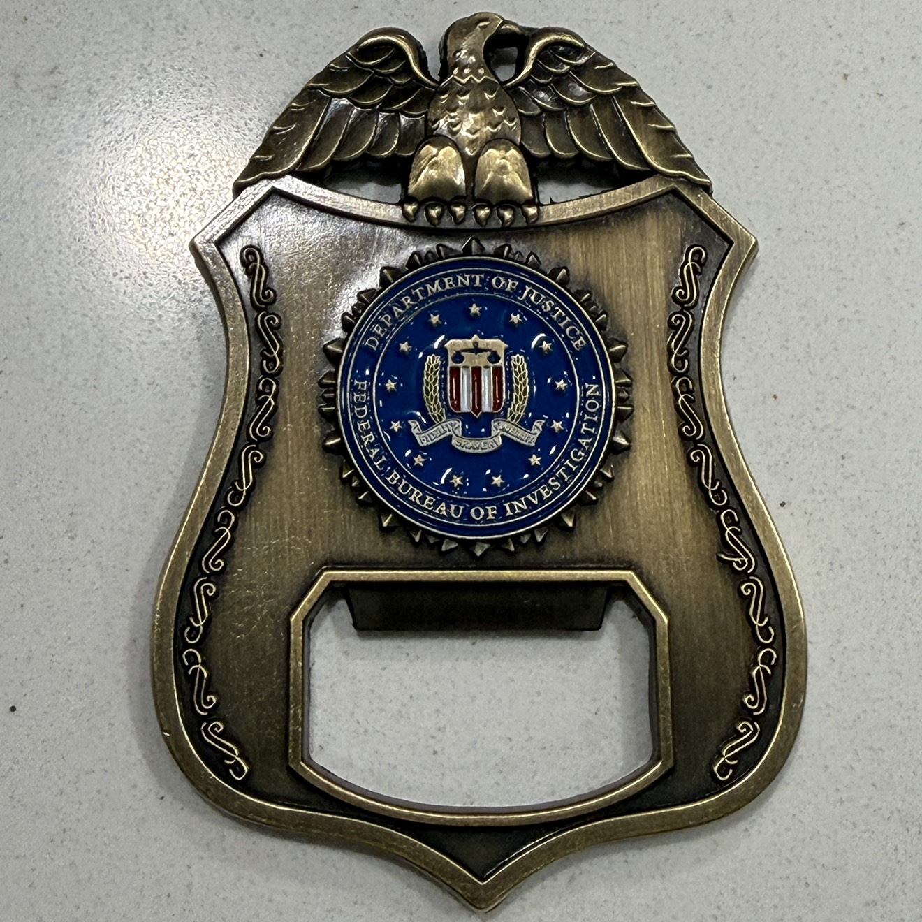 FBI Bottle Opener — back