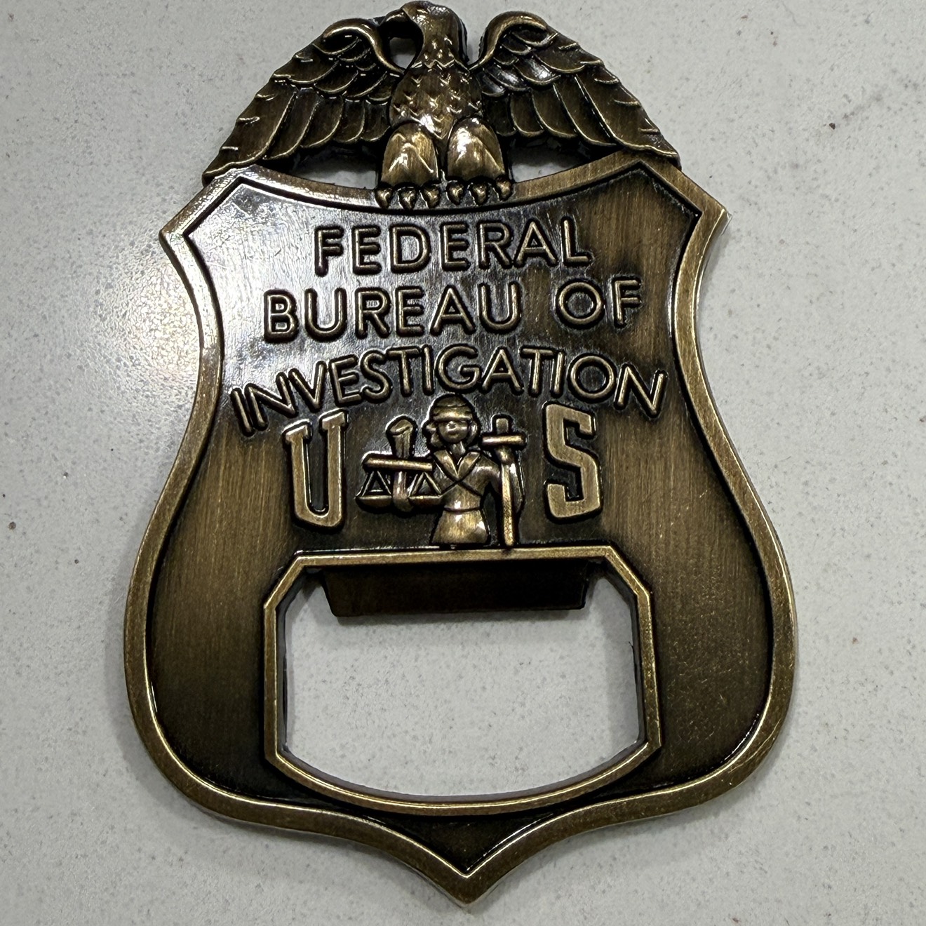 FBI Bottle Opener — front