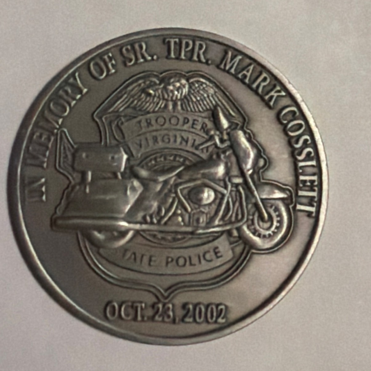 In memory of STP COSSLETT — back