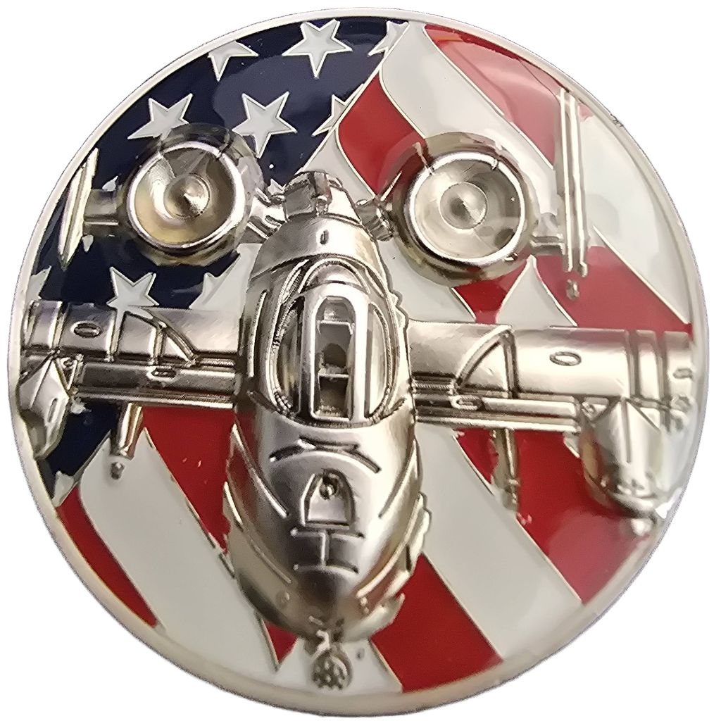Gray Water Ops golf ball marker — front