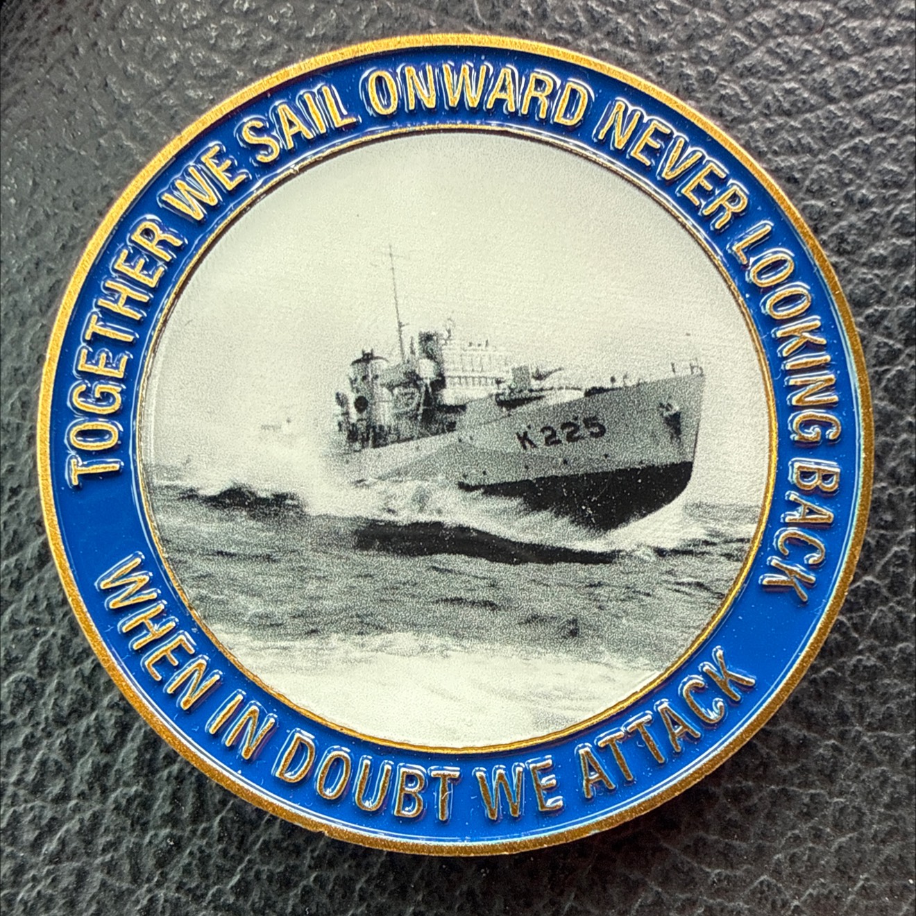 HMCS Kitchener - K225 — front