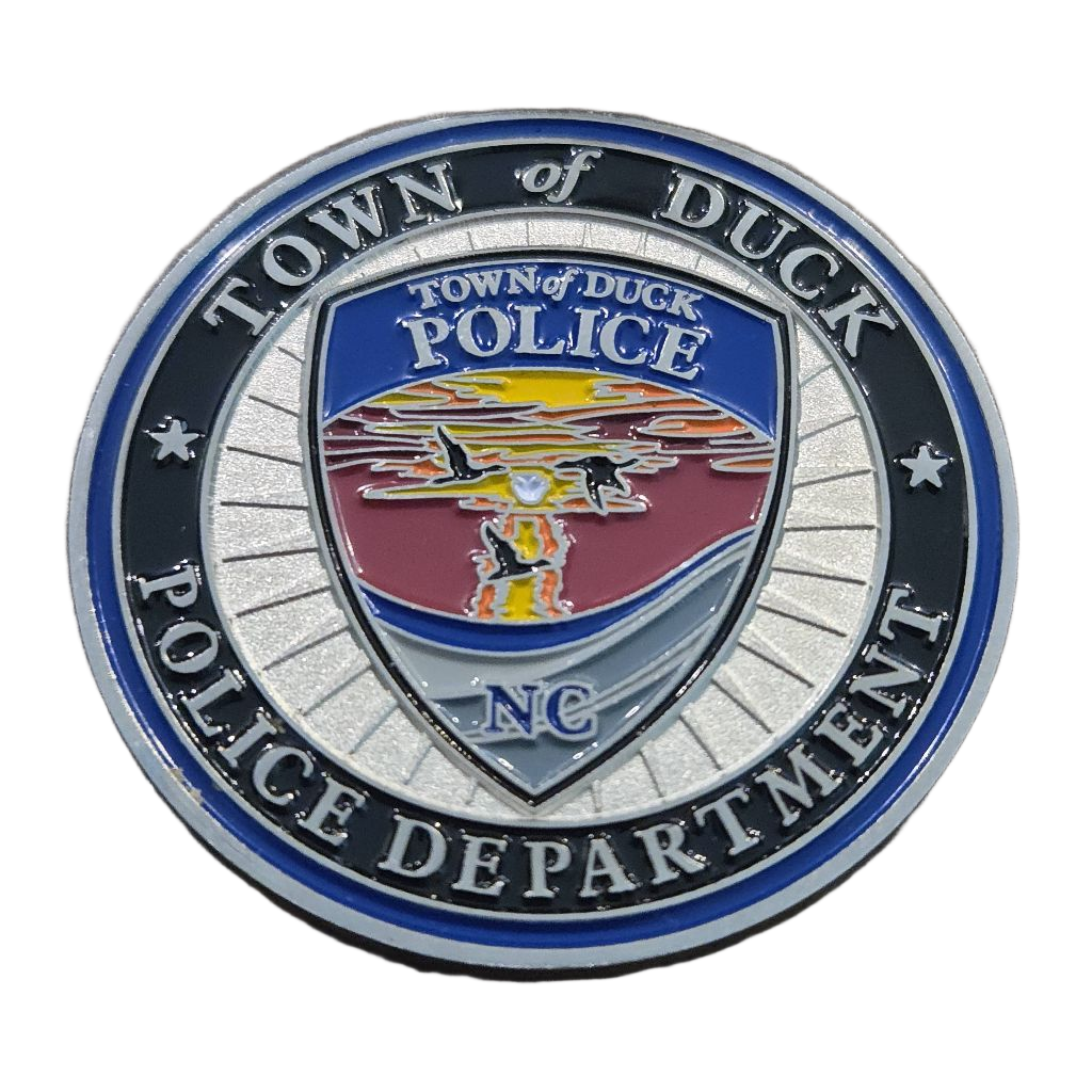 Town of Duck Police Department Coin — front