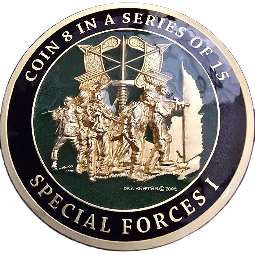 Dick Kramer coin 8 in a series of 15 Special Forces I — front