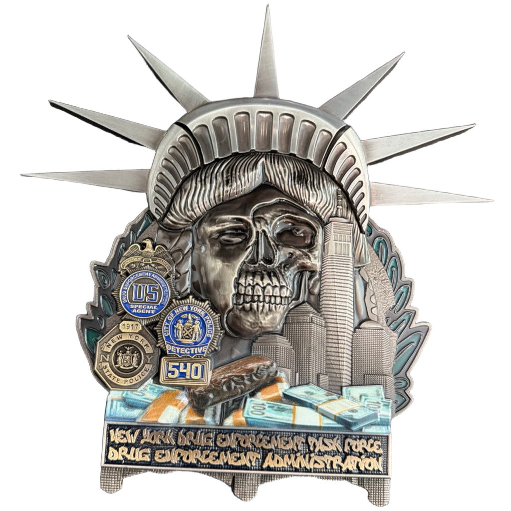 New York Yankees & NYPD Drug Enforcement Challenge Coin — back
