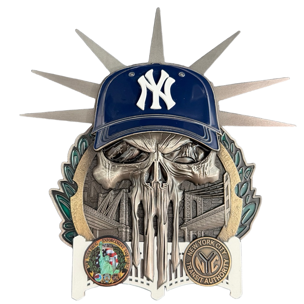 New York Yankees & NYPD Drug Enforcement Challenge Coin — front