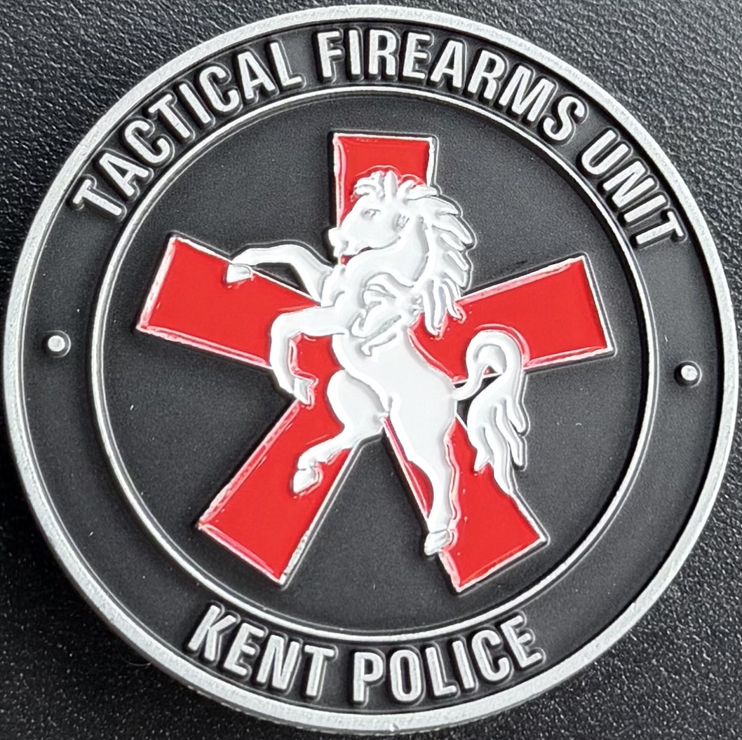 Kent Police Tactical Firearms Unit Drone Pilot Challenge Coin — back
