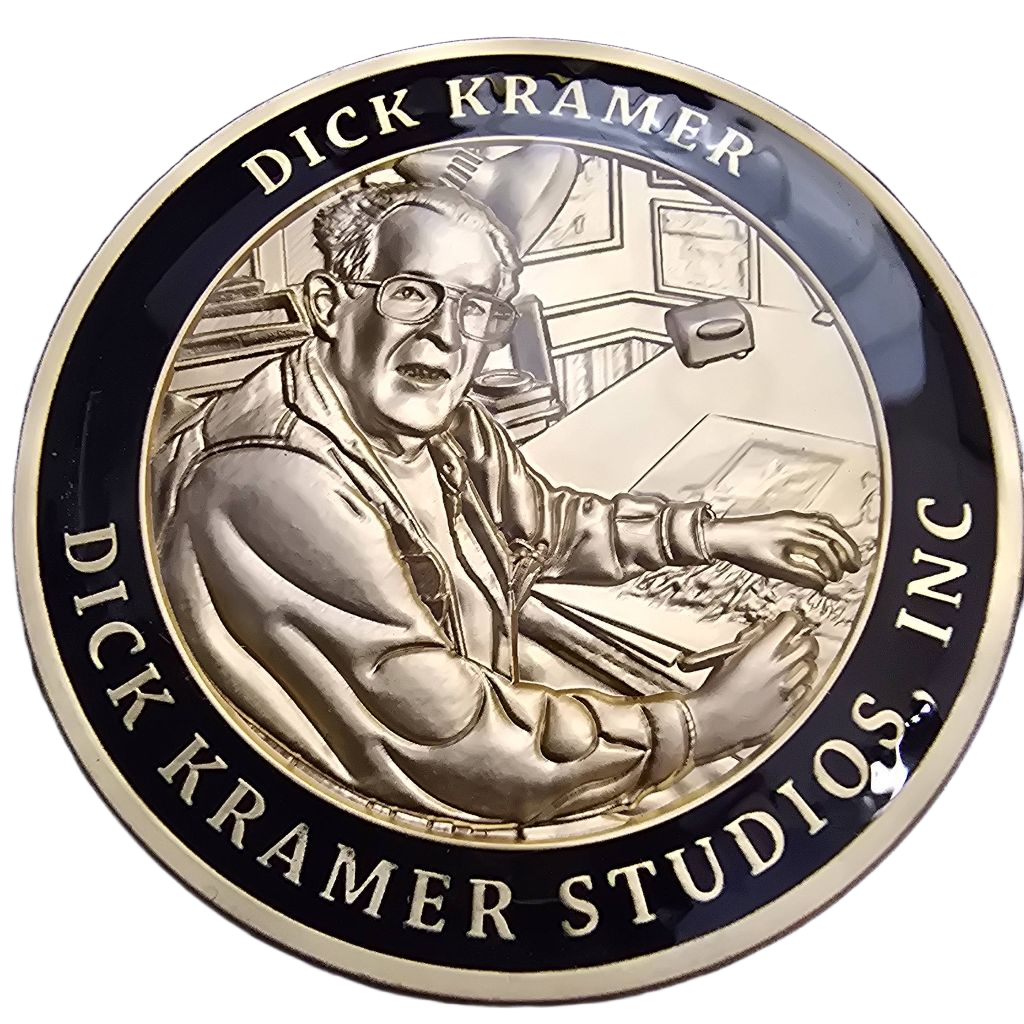 Dick Kramer coin 10 in a series of 15 American Warrior IV — back
