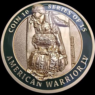 Dick Kramer coin 10 in a series of 15 American Warrior IV