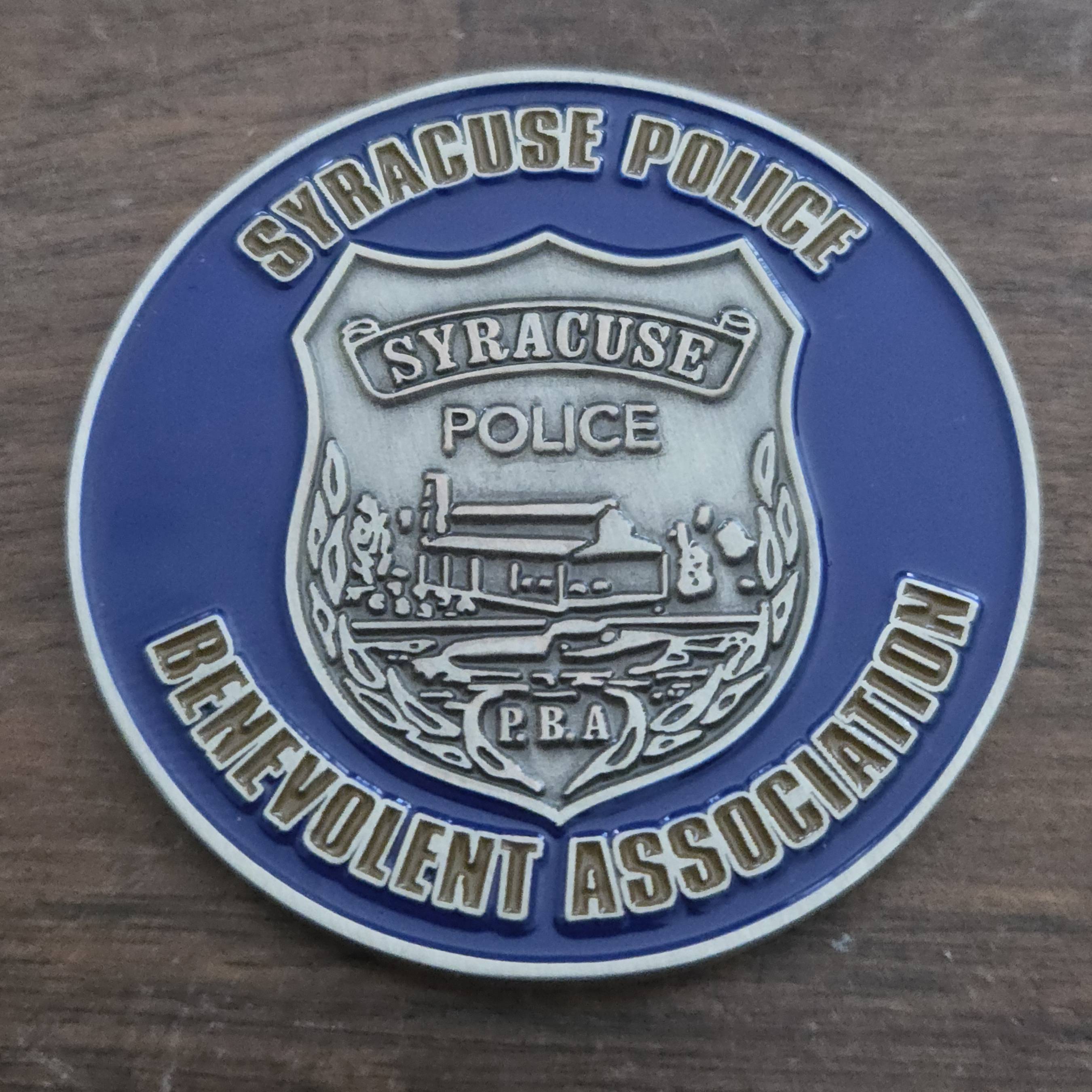 Syracuse Police Department Benevolent Association Coin — front