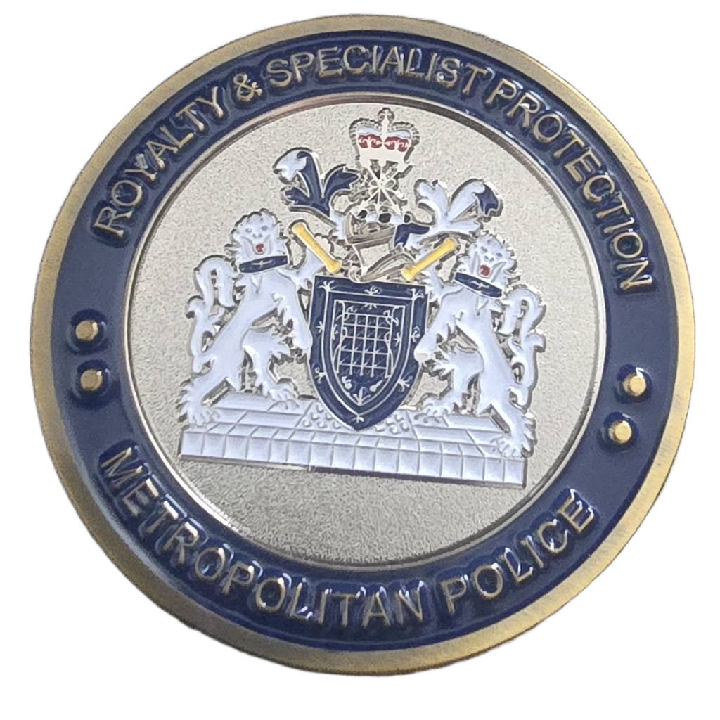 Metropolitan Police Royal & Specialist Protection Challenge Coin — front