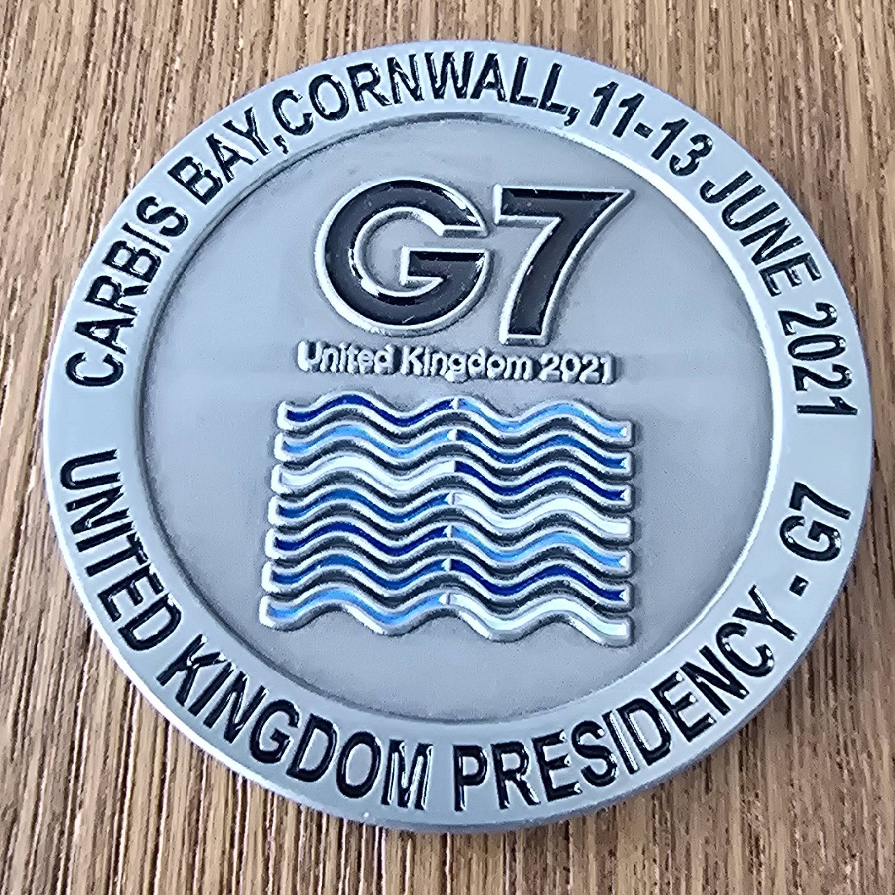 G7 Cornwall 2021 — back