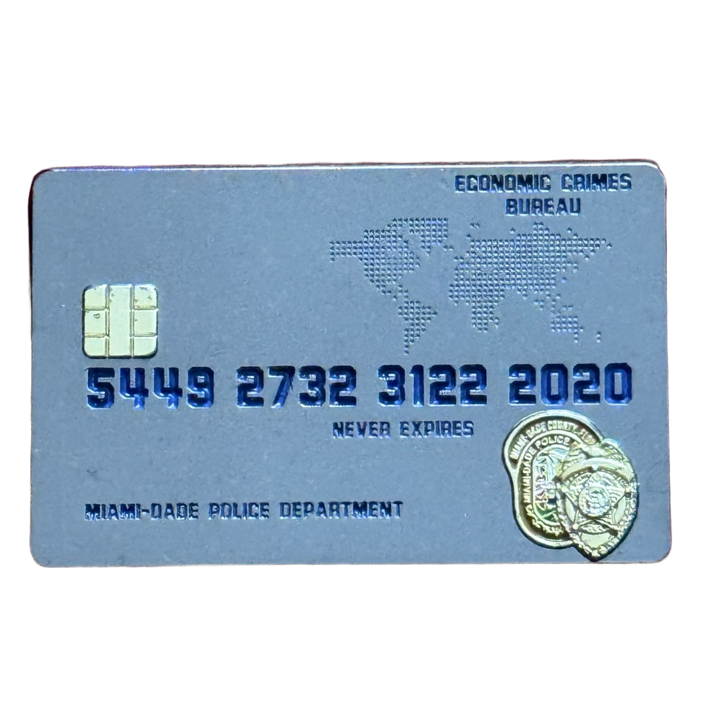 Miami-Dade Police Economic Crimes Bureau Challenge Coin — front
