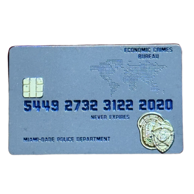 Miami-Dade Police Economic Crimes Bureau Challenge Coin