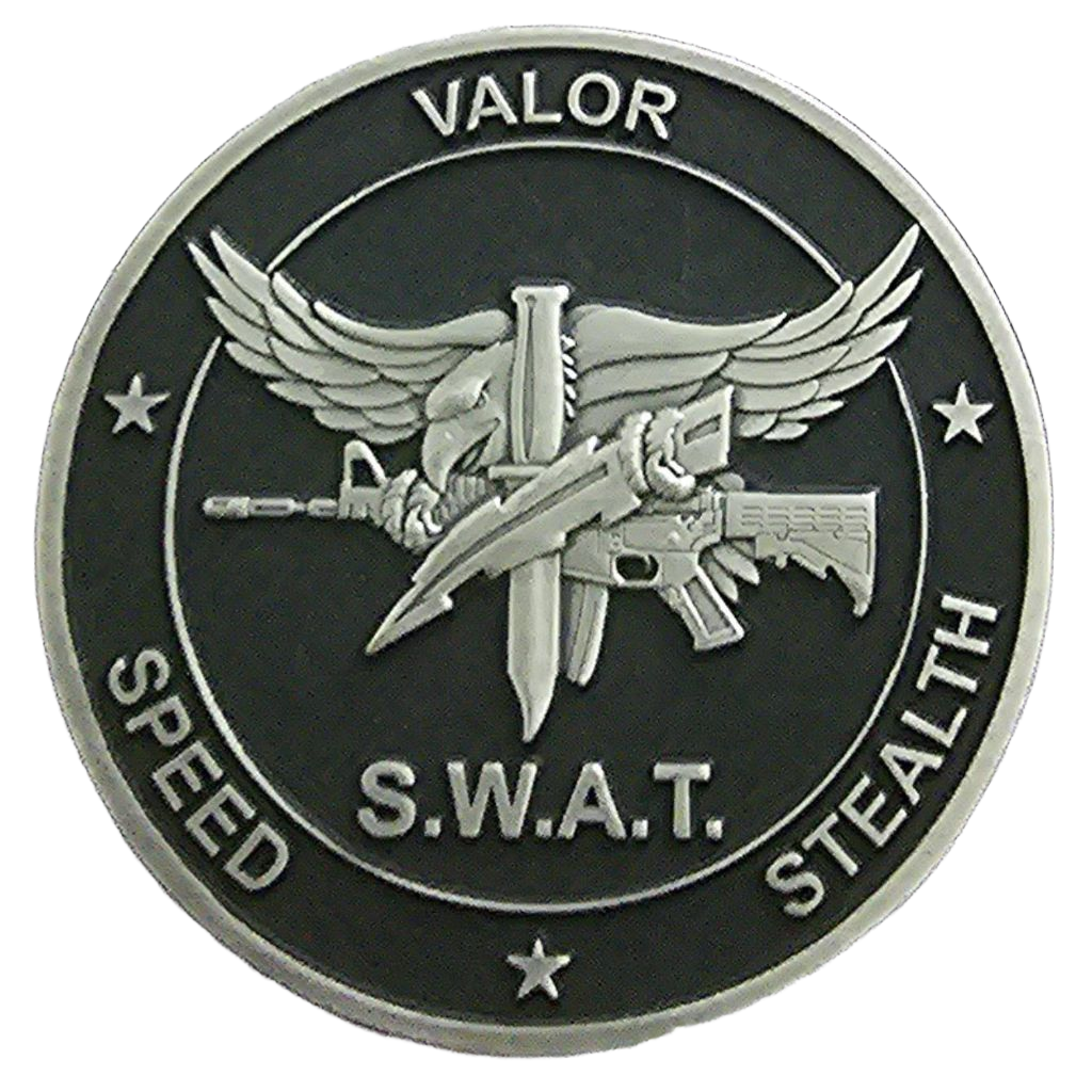 Johnson City Police Special Weapons and Tactics Challenge Coin — back
