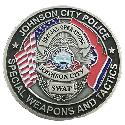 Johnson City Police Special Weapons and Tactics Challenge Coin