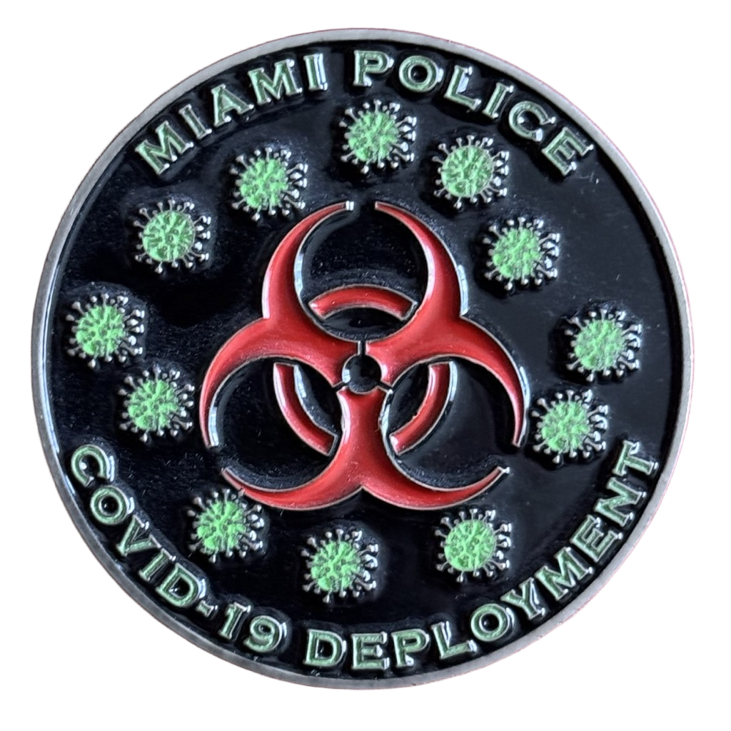 Miami Police COVID-19 Deployment Glow in the Dark — front