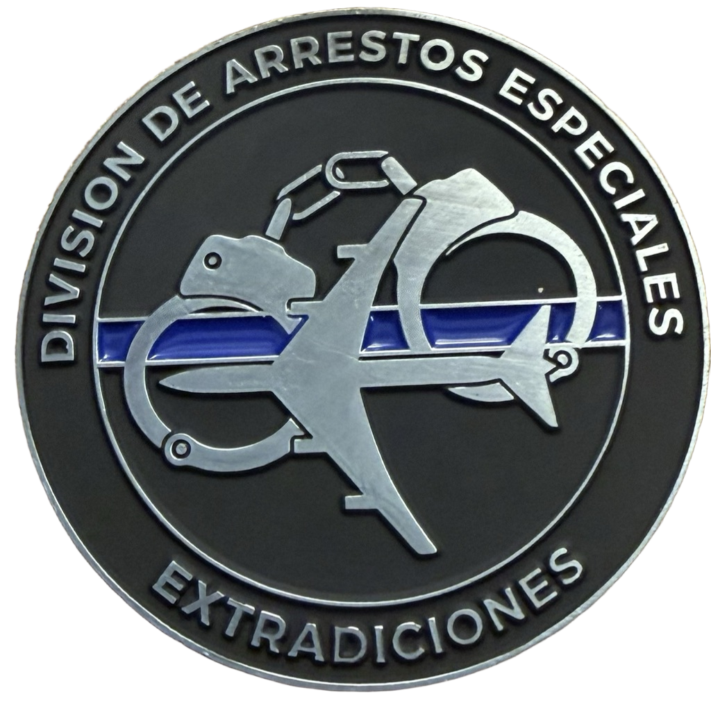 Puerto Rico Police - Division De Arrestos Especiales Extradiciones — back