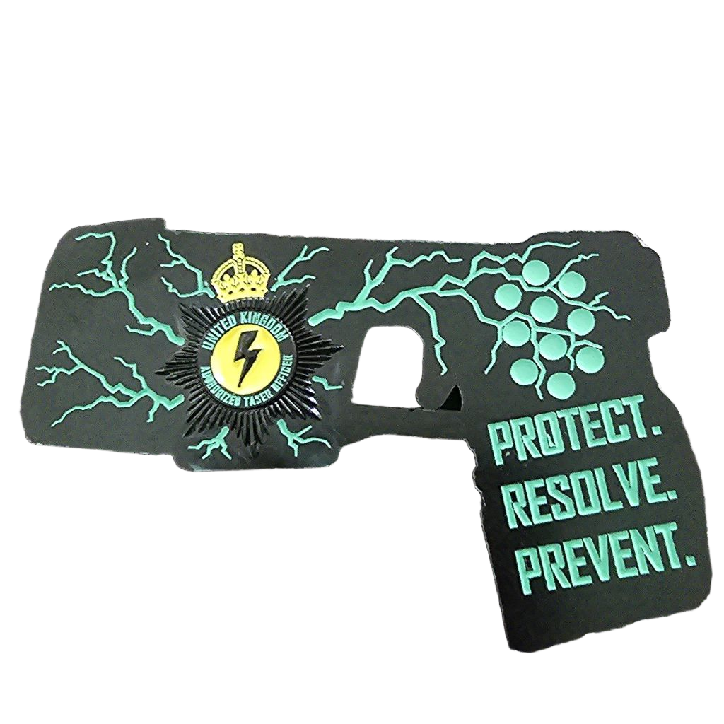 Taser 10 Challenge Coin — back