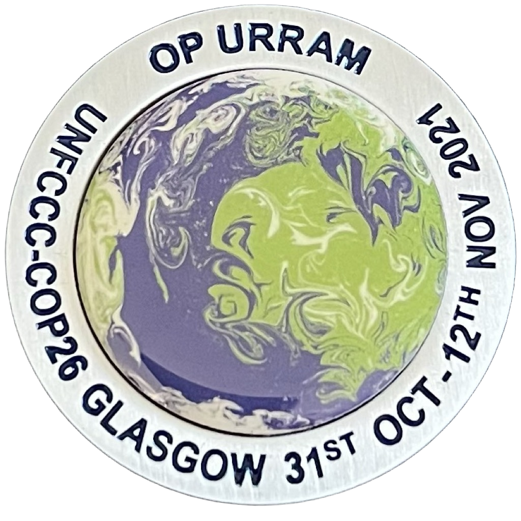 Police Scotland Operation Urram Challenge Coin — front
