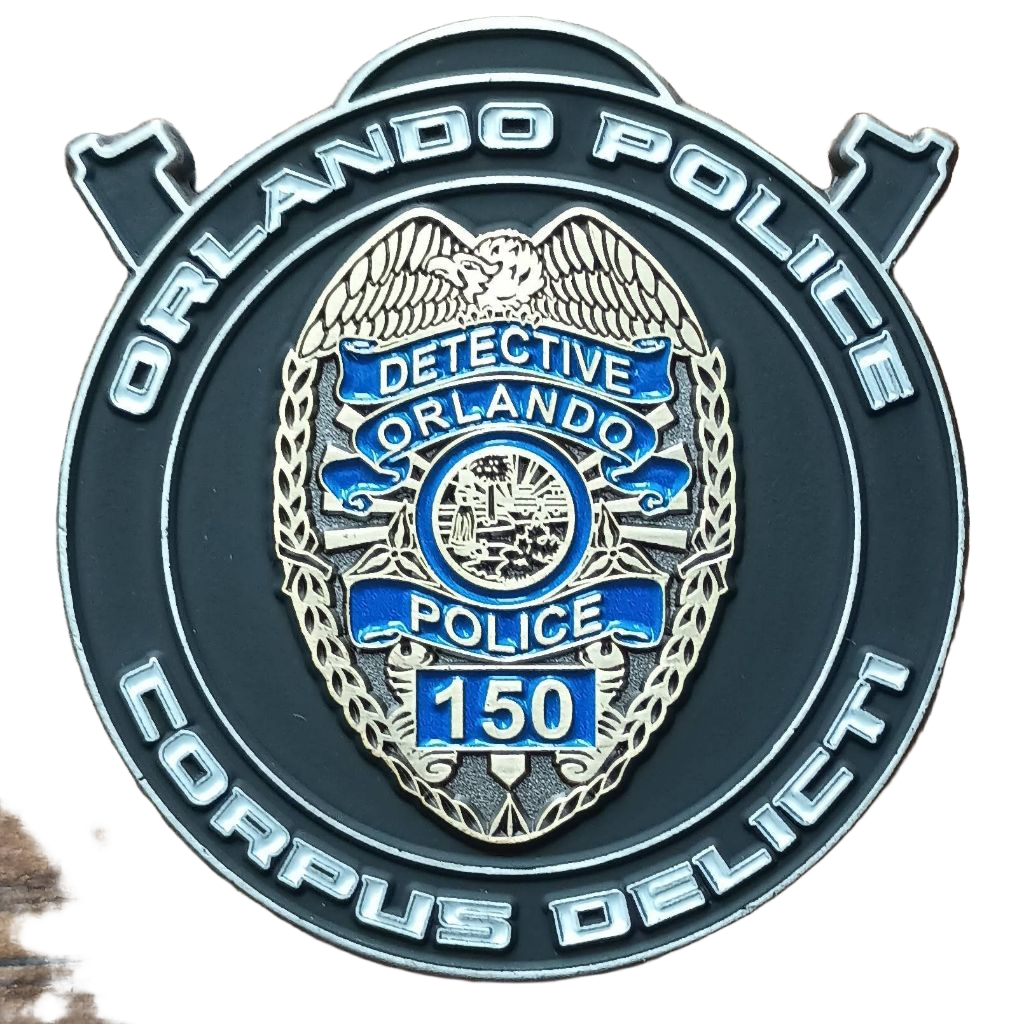 Orlando Police Violent Crimes Unit Challenge Coin — back